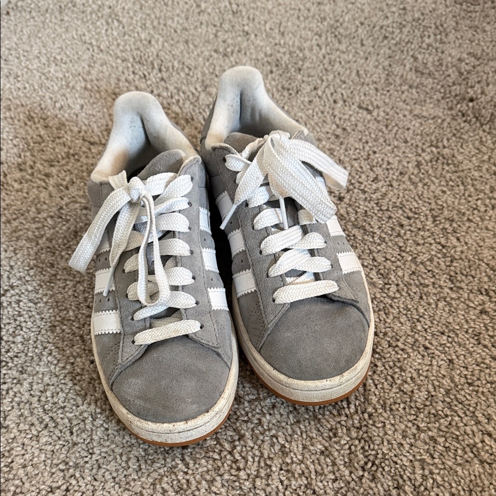 adidas Gray and White Women's Sneakers